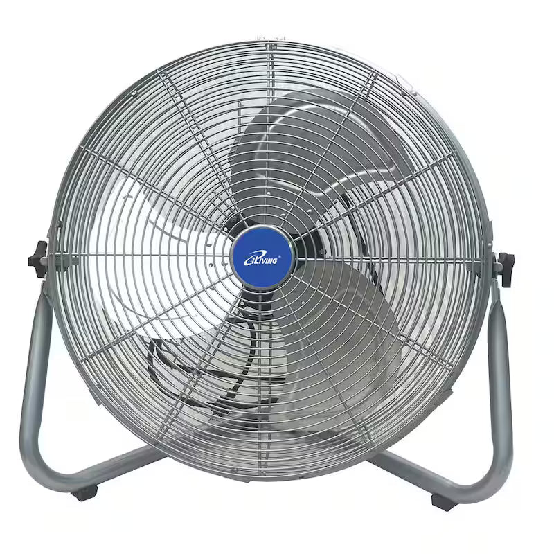 20 in. 3 Speeds High Velocity Floor Fan 7500 CFM Silver F27888