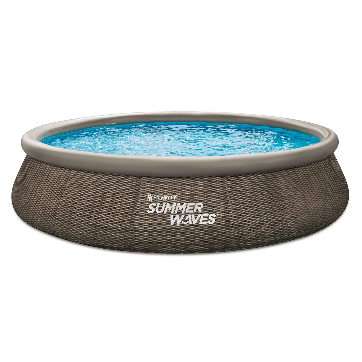 15 ft Round Dark Double Rattan Pool X278199