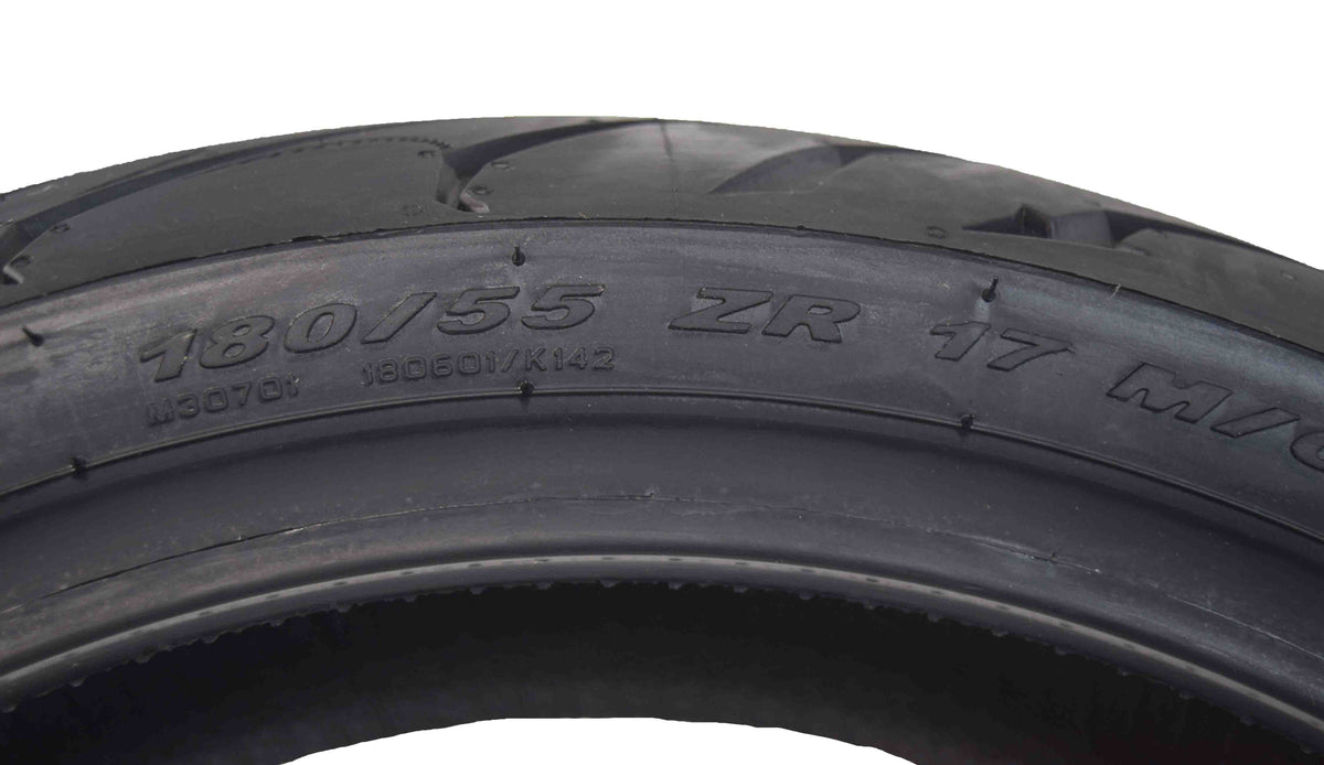 120/70ZR17 & 180/55ZR17 Sport Touring Motorcycle Tires Two Pack X85449