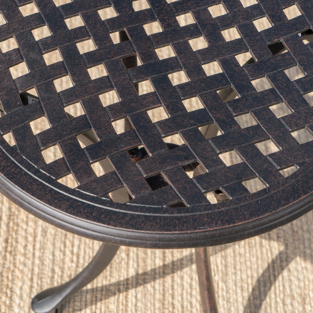 Cast Aluminum Side Table H13914